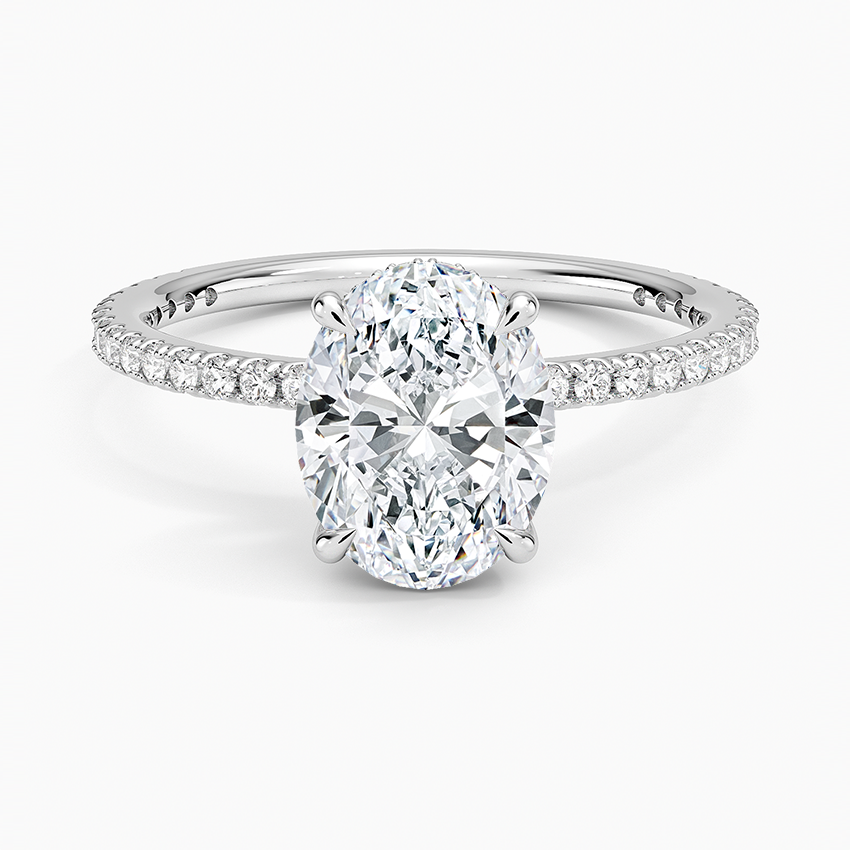 Perfect Fit Three-Quarter Diamond Ring (1/4 ct. tw.) in 18K White Gold