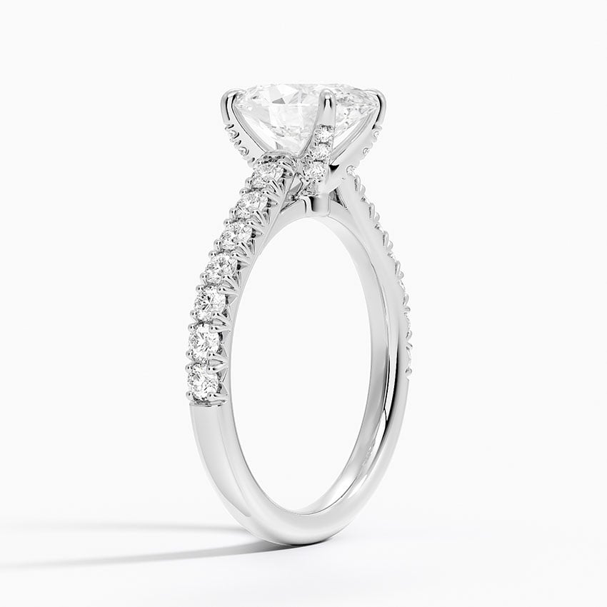 Sienna Half Coverage Hidden Accents Diamond Ring (1/2 ct. tw.) in 18K White Gold