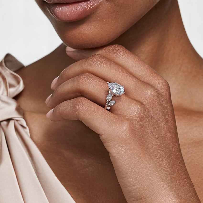 Canopy Diamond Ring in 18K White Gold