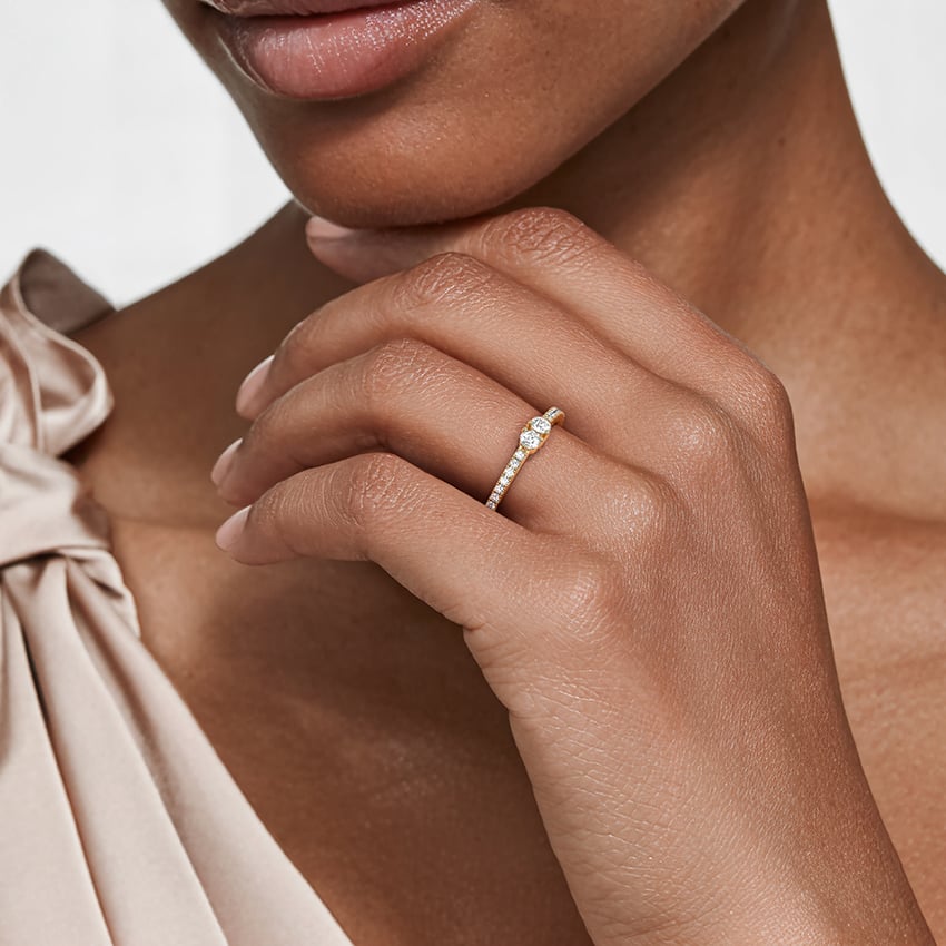 Fia Diamond Toi et Moi Ring in 18K Yellow/White Gold