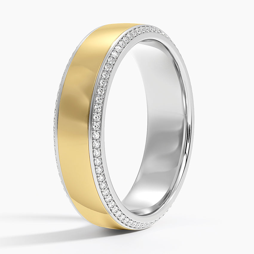 Men's Wedding Ring Mix Eternity Setting