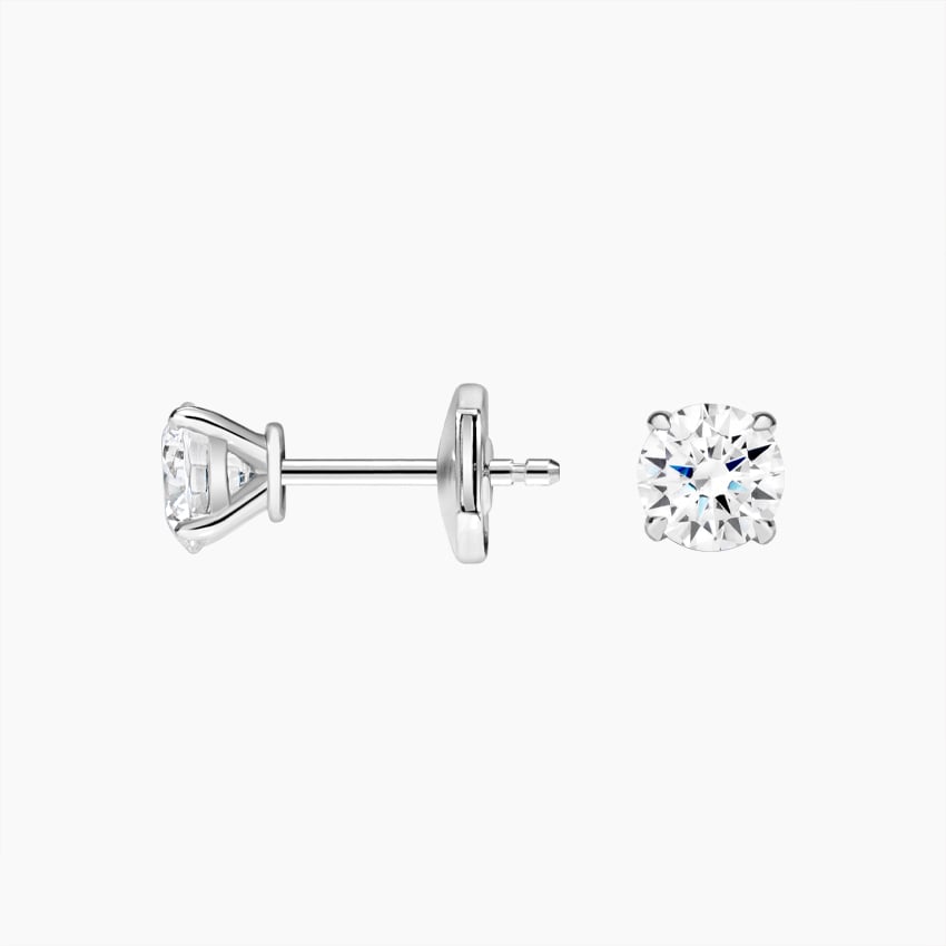 Claw Prong Diamond Stud Earrings (1 ct. tw.) in 18K White Gold