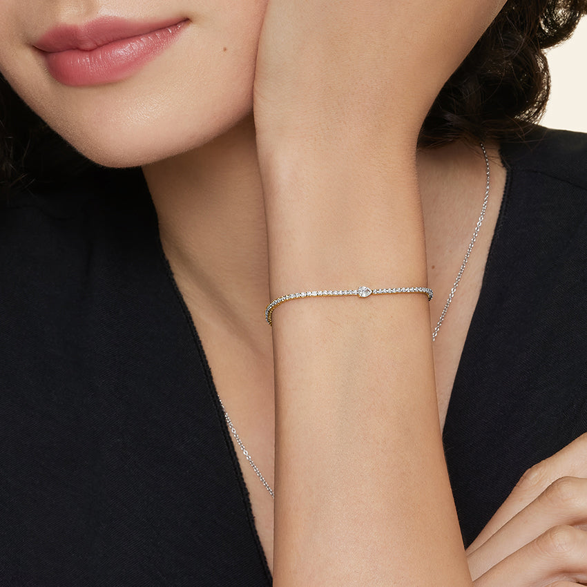 Aster Lab Diamond Tennis Bracelet (1 1/5 ct. tw.) in 18K Yellow Gold