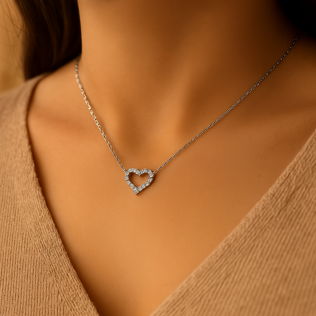 Sparkling Heart Necklace